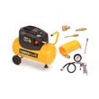 POWERPLUS Sárga kompresszor szettben (POWX1730) - 1100 W