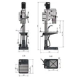 OPTIMUM OPTIdrill DH32GSV oszlopos fúrógép