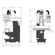 OPTIMILL MT 50 E Marógép (1,5kW/400V, ISO40, 1000x240mm)