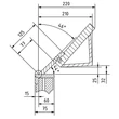 METALLKRAFT FSBM 1270-20E Lemezhajlító gép manuális - 1270/2,0mm/135°