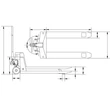 UNICRAFT PHW 2506 kézi hidraulikus raklapmozgató 2,5t