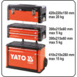 YATO Moduláris szerszámkocsi (YT-09101) - 2 fiókos/üres
