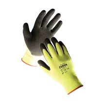 CERVA PALAWAN Védőkesztyű nylon latex mártott - sárga/9