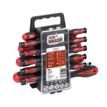 KREATOR Csavarhúzó és dugókulcs készlet mágneses (KRT400004) - 44 részes