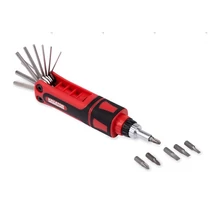 KREATOR Csavarhúzó és imbuszkulcs készlet racsnis (KRT410006) - 16 db-os