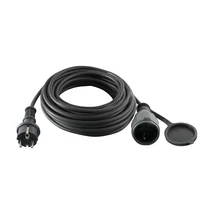 HOME NV 5-30/G Elektromos hosszabbító szürke gumírozott kültéri (IP44) - 30 m