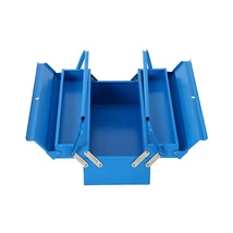 STR Fém szerszámosláda - 430x200x160 mm/3 db rekesz