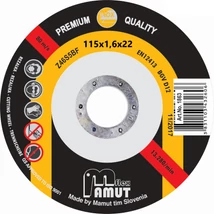MAMUT TIM VÁGÓKORONG - PRÉMIUM-INOX/115x1,6x22 mm MAMUT TIM VÁGÓKORONG - PRÉMIUM-INOX/115x1,6x22 mm