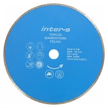 INTER-S Gyémánt vágótárcsa folytonos - 230x2,4x5,0x22,2 mm INTER-S Gyémánt vágótárcsa folytonos - 230x2,4x5,0x22,2 mm