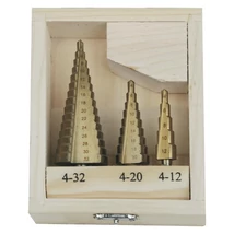 MANNESMANN Lépcsős fúró készlet - 3 részes