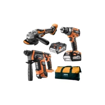 AEG Kompakt erőcsomag - BBH18BL-0/BEWS18-125BL/BS18C2BLLI-402C AEG Kompakt erőcsomag - BBH18BL-0/BEWS18-125BL/BS18C2BLLI-402C