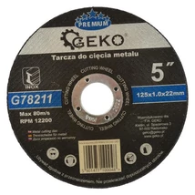 GEKO Vágókorong - INOX/125x1,0x22