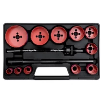 YATO Körkivágó készlet - 15 részes/19-76 mm