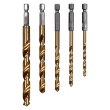 YATO Csigafúró készlet bitbefogással HSS - 5 részes