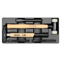 YATO Kalapács és véső készlet (fiókbetét) - 5 részes