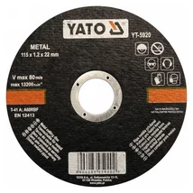 YATO Vágókorong - fém/115x1,2x22 YATO Vágókorong - fém/115x1,2x22