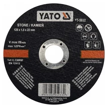 YATO Vágókorong - kő/125x1,5x22