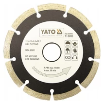 YATO Gyémánt vágótárcsa szegmentált - 115x2,1x8,0x22,2 YATO Gyémánt vágótárcsa szegmentált - 115x2,1x8,0x22,2