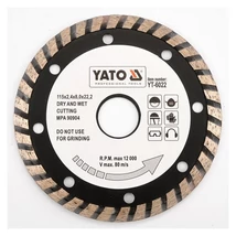 YATO TURBO Gyémánt vágótárcsa - 115x2,4x8,0x22,2 YATO TURBO Gyémánt vágótárcsa - 115x2,4x8,0x22,2