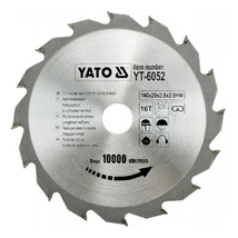 YATO TCT Fűrésztárcsa fához vídiás - 140x2,0x20x16 HW