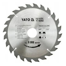 YATO TCT Fűrésztárcsa fához vídiás - 184x2,2x30x24 HW
