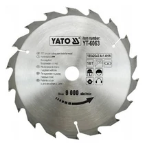 YATO TCT Fűrésztárcsa fához vídiás - 185x2,2x20x18 HW