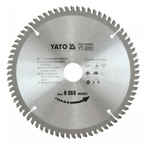 YATO TCT Fűrésztárcsa alumíniumhoz - 200x1,5x20x52 HW