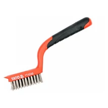 YATO Drótkefe rozsdamentes acél sörtével, kaparóval - 5 soros/180 mm