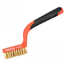 YATO Drótkefe réz sörtével - 3 soros/180 mm