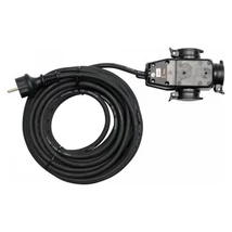 YATO Elektromos hosszabbító 3-as elosztóval IP44 3g1,5 - 10 m