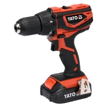 YATO Akkumulátoros fúrócsavarozó japán motorral (akkumulátor + töltő) - 18 V/2,0 Ah