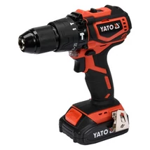 YATO Akkumulátoros ütvefúró-csavarozó szénkefe nélkül (akkumulátor + töltő) - 18 V/2,0 Ah