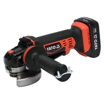 YATO Akkumulátoros sarokcsiszoló (2,0Ah akkumulátor + töltő) - 125 mm