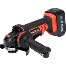 YATO Akkumulátoros sarokcsiszoló (2x3,0Ah akkumulátor + töltő) - 125 mm