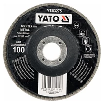 YATO Lamellás csiszolótárcsa - univerzális/125x22,2/P80
