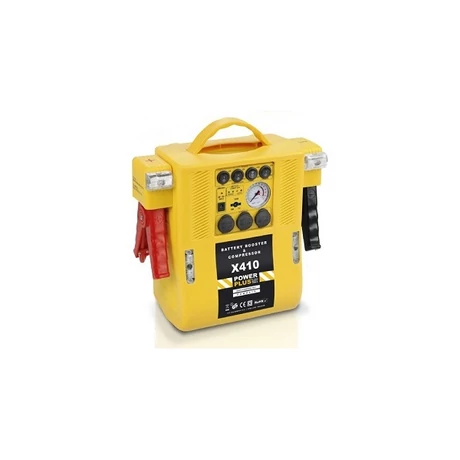 POWERPLUS Sárga gyorsíndító kompresszorral (POWX410) - 500 mA