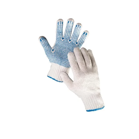 CERVA FF HS-04-011 Védőkesztyű cérna - pöttyös/10