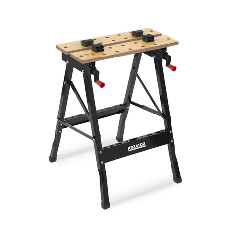 KREATOR Munkapad összecsukható/állítható (KRT672001) - 100 kg