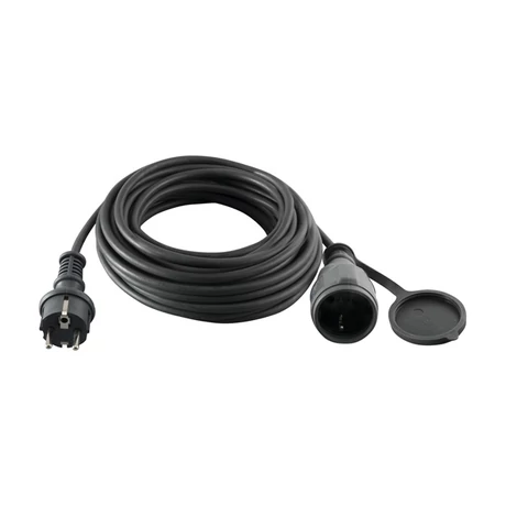 HOME NV 5-20/G Elektromos hosszabbító szürke gumírozott kültéri (IP44) - 20 m