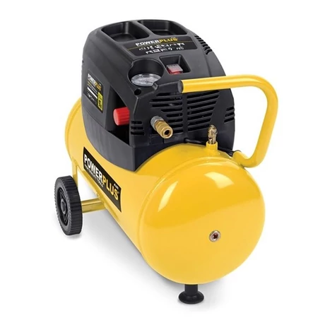 POWERPLUS Sárga kompresszor szettben (POWX1730) - 1100 W