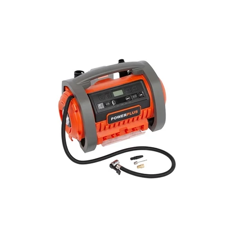 POWERPLUS DUAL POWER Akkumulátoros kompresszor alapgép (POWDP7040) - 20 V
