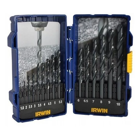 IRWIN Csigafúró készlet HSS - 1,5-10 mm/15 részes