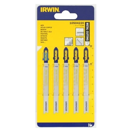 IRWIN HSS Dekopírfűrészlap fémre - 132 mm/24 TPI