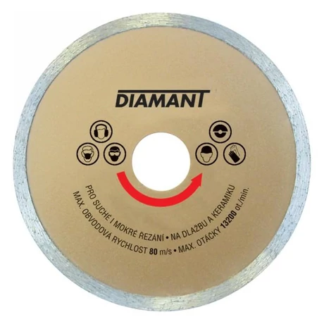 DIAMANT Gyémánt vágótárcsa folytonos - 230x1,8x5x22,2 DIAMANT Gyémánt vágótárcsa folytonos - 230x1,8x5x22,2