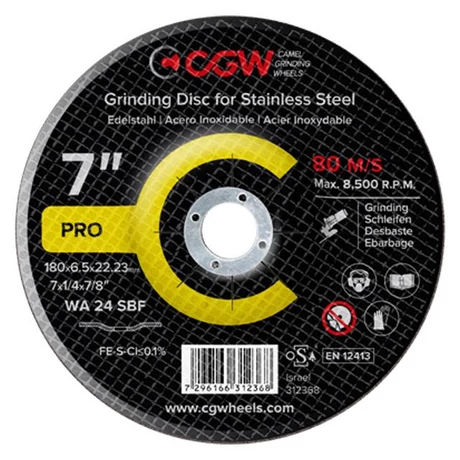 Tisztítókorong - INOX/115x6x22