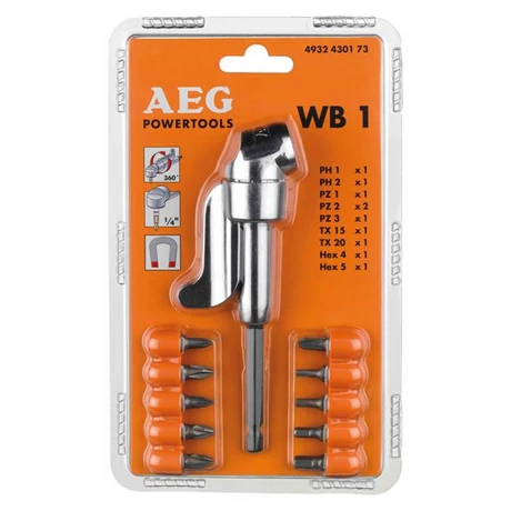 AEG Sarokcsavarozó tartozék szett - WB1