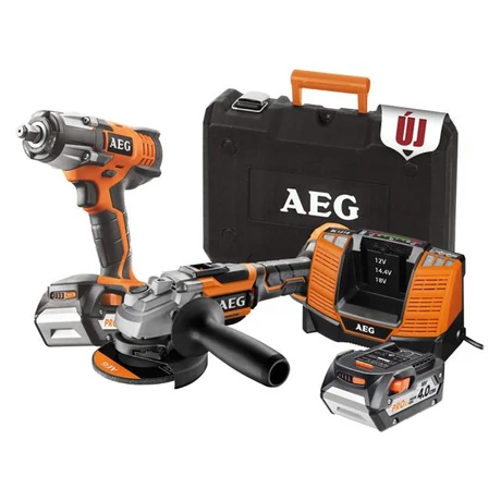 AEG Erőcsomag - BSS18 C12Z LI-402C, BEWS 18-125BL-0