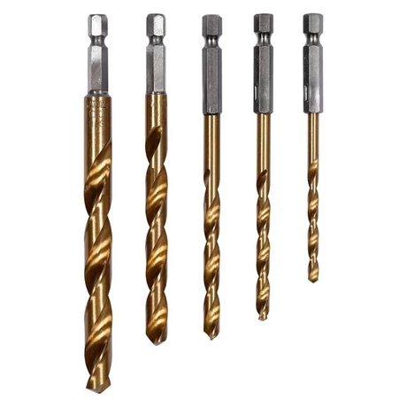 YATO Csigafúró készlet bitbefogással HSS - 5 részes