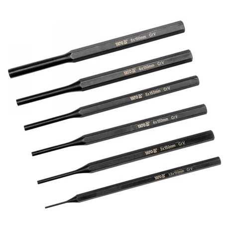 YATO Csapszegkiütő készlet - 150 mm/6 db