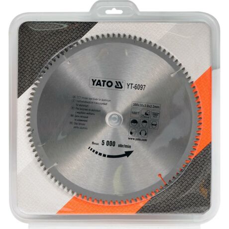 YATO TCT Fűrésztárcsa alumíniumhoz - 300x2,2x30x100 HW